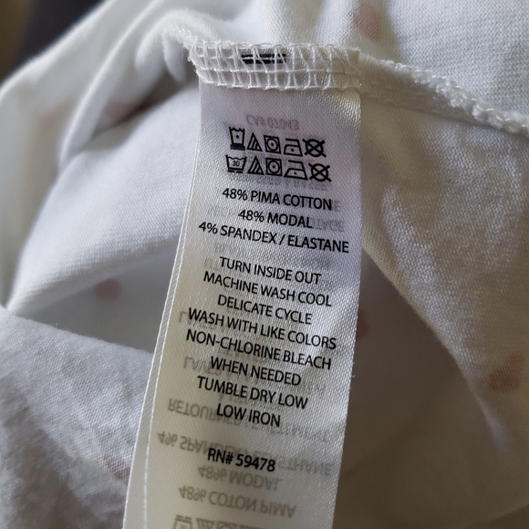 Cynthia Rowley Heart Print Crop Tee - Picture 9 of 9